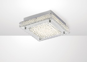 Amelia Crystal Ceiling Lights Diyas Flush Crystal Fittings